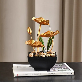 Thác Nước Phong Thủy Hoàng Liên Đài Trang Trí_ Hàng Chính Hãng