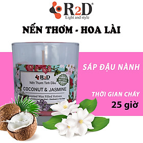 Nến thơm hoa Lài Coconut Jasmine R2D Thư giãn tinh thần - khử mùi hiệu quả