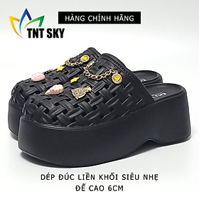Dép Nữ Đúc Liền Khối Siêu Nhẹ Đế Cao 6CM - Hàng Chính Hãng - TK556