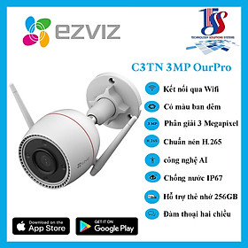 Mua Camera WiFi ngoài trời 3MP EZVIZ C3TN OutPro 3.0 Megapixel  đàm thoại  fullcolor màu ban đêm - Hàng chính hãng bảo hành 24 tháng