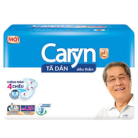 Hình ảnh Tã Dán Siêu Thấm Caryn Gói Siêu Lớn M-L20 (20 Miếng)