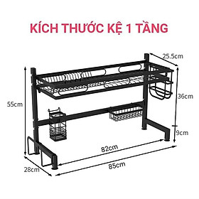 Kệ Bát Đĩa 1 Tầng. Kệ Úp Chén Đĩa 1 Tầng Cao Cấp Mới