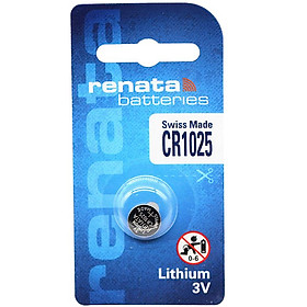 Pin nút Thụy Sỹ RENATA CR1025 3V Made in Swiss Loại tốt - Giá 1 viên