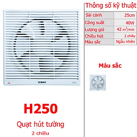 Quạt Hút Thông Gió Senko H250 40W - Hàng Chính Hãng