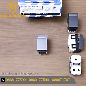 Công tắc 1 chiều màu đen ánh kim - sang trọng đẳng cấp WEG-55327MB