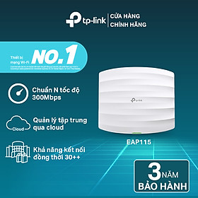 Mua Bộ Access Point Gắn Trần Chuẩn N TP-Link EAP115 Tốc Độ 300Mbps - Hàng Chính Hãng