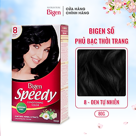 Thuốc nhuộm chăm sóc tóc phủ bạc dược thảo Bigen Speedy Thương hiệu Nhật Bản 80ml dạng kem - BSCC Số