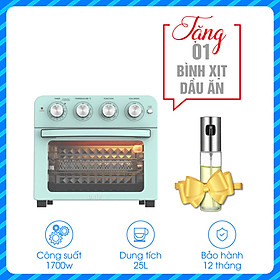 Lò nướng kiêm nồi chiên không dầu UNIE Q37 có công suất lớn, khoang nướng rộng, thiết kế đơn giản, sang trọng phù hợp với mọi căn bếp - Hàng chính hãng