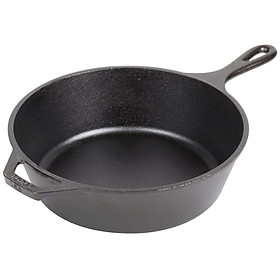 Chảo gang chiên rán xào không dính Lodge L8DSK3 đường kính 26 cm lòng sâu 7.8 cm, Dung tích 3 lít - Sản xuất tại Mỹ