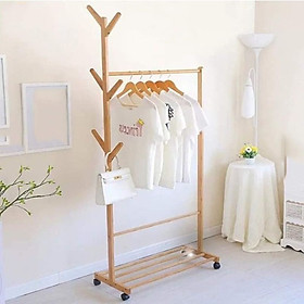 KỆ TREO QUẦN ÁO ĐA NĂNG BẰNG GỖ