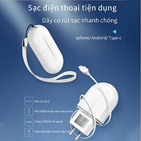 Cốc Sạc điện thoại dây co rút sạc nhanh chóng ERRY (kèm 3 đầu nối) - ShopToro - AsiaMart