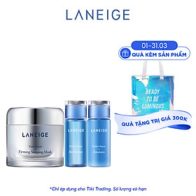 Bộ Mặt Nạ Ngủ Ngăn Ngừa Lão Hóa Laneige Time Freeze Firming Sleeping Mask (60ml) + Nước Cân Bằng (50ml) + Sữa Dưỡng Perfect Renew (50ml)