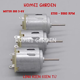 Mua Mô tơ motor mini 260 3V - 6V tốc độ chậm 2700 - 5560RPM sử dụng làm đồ chơi DIY steam stem - HM0166