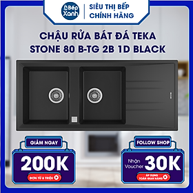 Mua Chậu rửa bát đá TEKA STONE 80 B-TG 2B 1D BLACK - Hàng Chính Hãng