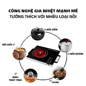 Mua Bếp hồng ngoại công suất lớn  bảng điều khiển thông minh nhiều chế độ  tương thích nhiều loại nồi  Bếp điện