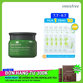 Kem dưỡng mắt làm mịn da từ trà xanh và dầu hạt trà xanh tươi Innisfree Geen Tea Seed Eye Cream 30ml - NEW