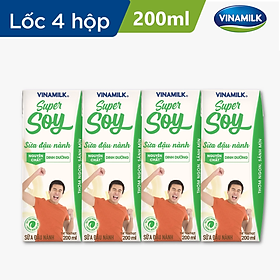 Thùng 48 Hộp Sữa Đậu Nành Vinamilk Nguyên Chất (200ml)