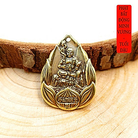 Dây chuyền mặt Phật Bản Mệnh hoa sen bằng đồng - MV02