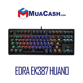 Mua Bàn phím cơ Edr EK387 Huano brownredblue sw (usbmàu đenled rainbow)