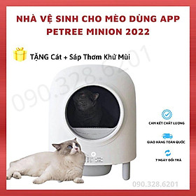 Nhà Vệ Sinh Thông Minh Petree Minion Cho Mèo Dùng App, Lồng Dọn Phân Tự Động Cho Thú Cưng