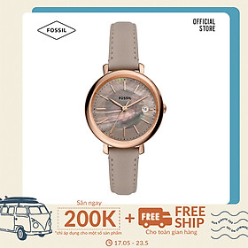 Đồng hồ nữ Fossil Jacqueline ES5091 dây da - màu xám