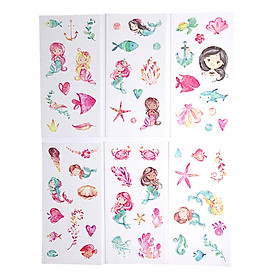 Sticker Dán Trang Trí ( Bộ 6 Tấm ) - Mermaid