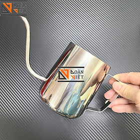 CA RÓT NƯỚC TRÀ CAFE VÒI DÀI INOX 304 dung tích 600ml không nắp - Kiểu dáng BÌNH TRÀ CÀ PHÊ MỚI lạ DỄ THƯƠNG - Dụng cụ rót nước, rót Soup, dùng cho pha chế và nấu ăn