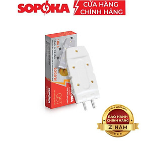Mua Phích cắm điện thông minh 1 chia 3 EKIT  SOPOKA   phích 3 chạc   5 chạc dẹt đa chức năng