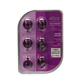 Hộp 12 Vỉ Serum Vitamin Dưỡng Tóc Uốn Nhuộm Ellips Nutri Color