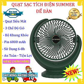 Mua Quạt Tích Điện Loại Lớn - Quạt Mini Sạc Điện - Quạt Cầm Tay Mini  Quat Dien Mini  Quạt Sạc Pin  Quạt Mini Để Bàn  Cầm Tay  Quạt Đứng Sạc USB Summer Desktop Fan 6000mah Siêu Tiện Dụng Cho Mùa Hè