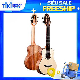 Đàn Ukulele Concert SQOE SQ UK-2430C, Gỗ Vân Sam Nguyên Tấm, Kèm Quà Tặng - Hàng Chính Hãng