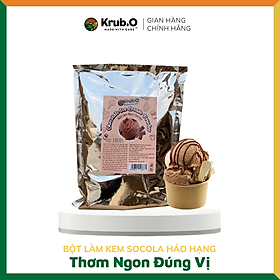 Bột Làm Kem Socola Chocolate Ice Cream Powder Túi 1000g