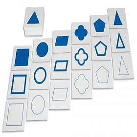  Thẻ trình diễn hình học - Cards For Geometric (Demonstration Tray-in card A104 montessori