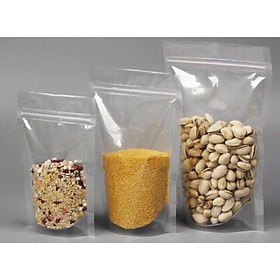 Mua 100g túi zip 2 mặt trong ( Zipper đựng trà sữa  takeaway)