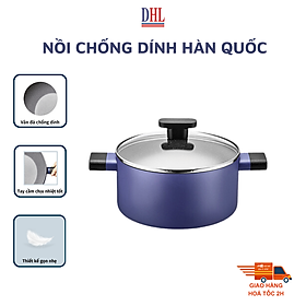 Hình ảnh Nồi kho thịt cá chống dính vân đá cao cấp Hàn Quốc Mitomo Cooker King siêu bền- Hàng chính hãng