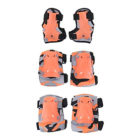 Kids Child Skating Scooter Protective Gear Knee Elbow Hand Pads Set Blue M