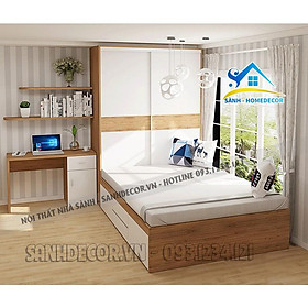 Mua Combo nội thất phòng ngủ 4 món hiện đại BPN20  bộ phòng ngủ gồm giường tủ tiện nghi gỗ An Cường cao cấp