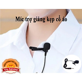 Micro trợ giảng kẹp cổ áo đầu jack 3.5mm Cao cấp, tiện lợi phụ vụ các công việc giảng dạy, hướng dẫn viên du lịch,..