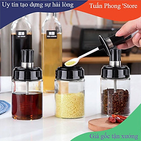 Mua Hũ Đựng Gia Vi Nhiều Màu Có Muỗng Tiện Lợi