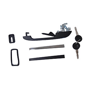 Front Left Outer Door Handle With Lock & Keys Kit For    Golf MK1 MK2
