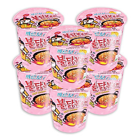 Hình ảnh Combo 6 Ly Mì Khô Gà Cay Samyang Vị Carbonara