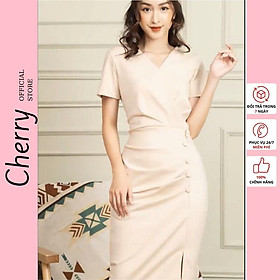 Váy liền thân dáng dáng maxi cực đẹp - một trong những chiếc váy thiết kế của Cherry Store - V035