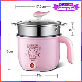 Mua Ca Lẩu Điện Hấp Mini Cao Cấp Vouller Màu Ngẫu Nhiên - Hàng Chính Hãng