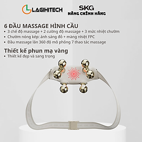 Máy Massage Cổ Vai Gáy SKG H5-2 Cao Cấp, Máy Mát Xa Vật Lý Giúp Giảm Đau Mỏi Cổ Vai Gáy - Hàng Chính Hãng