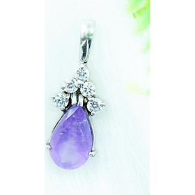 Mặt dây chuyền thạch anh tím Amethyst 2.5cm