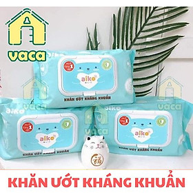 Combo 4 gói khăn ướt kháng khuẩn Aiko gói to 100 tờ