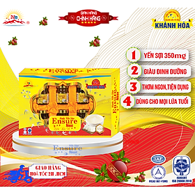 Yến Chưng Sẵn Tam Vị Ensure Nest 350mg Yến nguồn gốc Khánh Hoà hộp quà tặng 6 hủ