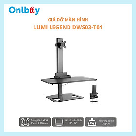 Mua GIÁ ĐỠ 1 MÀN HÌNH  1 BÀN PHÍM LUMI LEGEND DWS03-T01