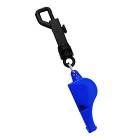2-5pack Scuba Diving Emergency Scuba Diving Survival Whistle with Snap Clip Blue