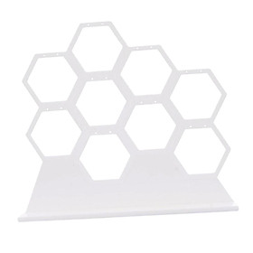 Acrylic Honeycomb Hanging Earring Holder Stud Display Stand Organizer Shelf